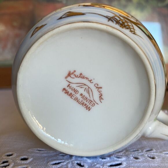 Kutani Japan China Vintage Hand Panted Small Milk Jug - Picture 6 of 9